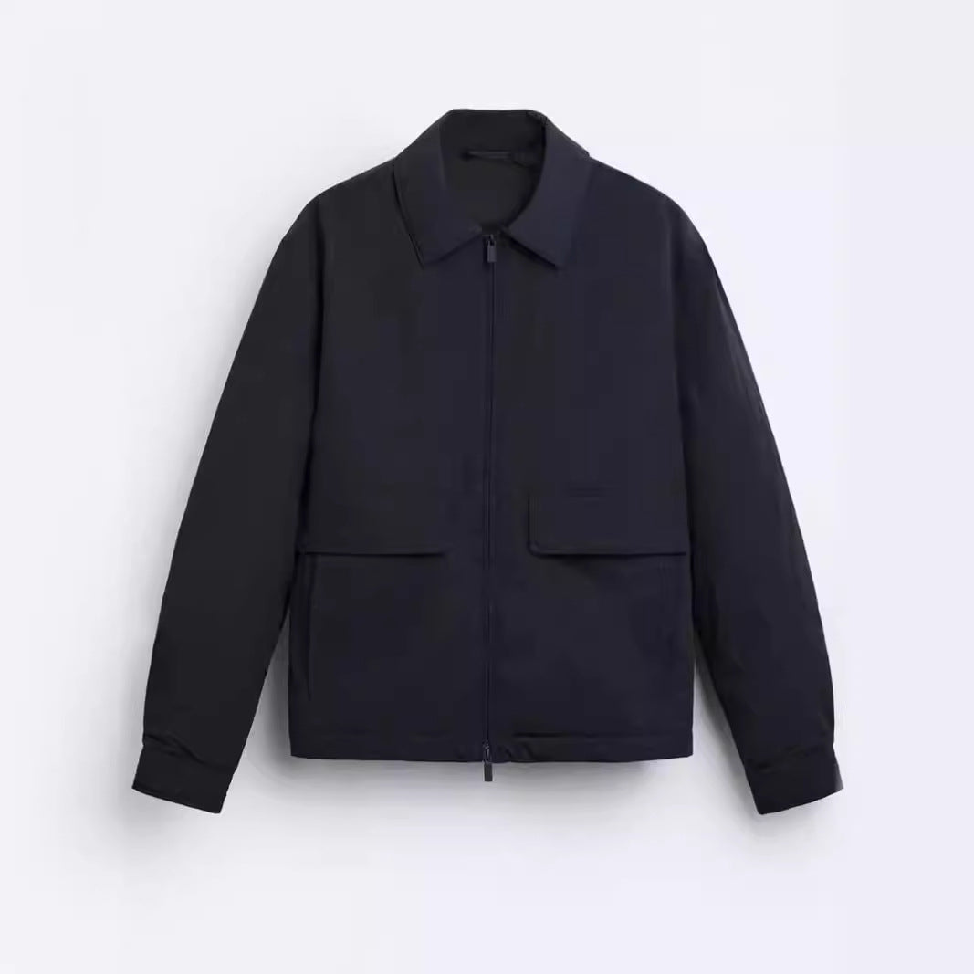 Herren lässige Jacke mit praktischen Taschen und modernem Schnitt EB
