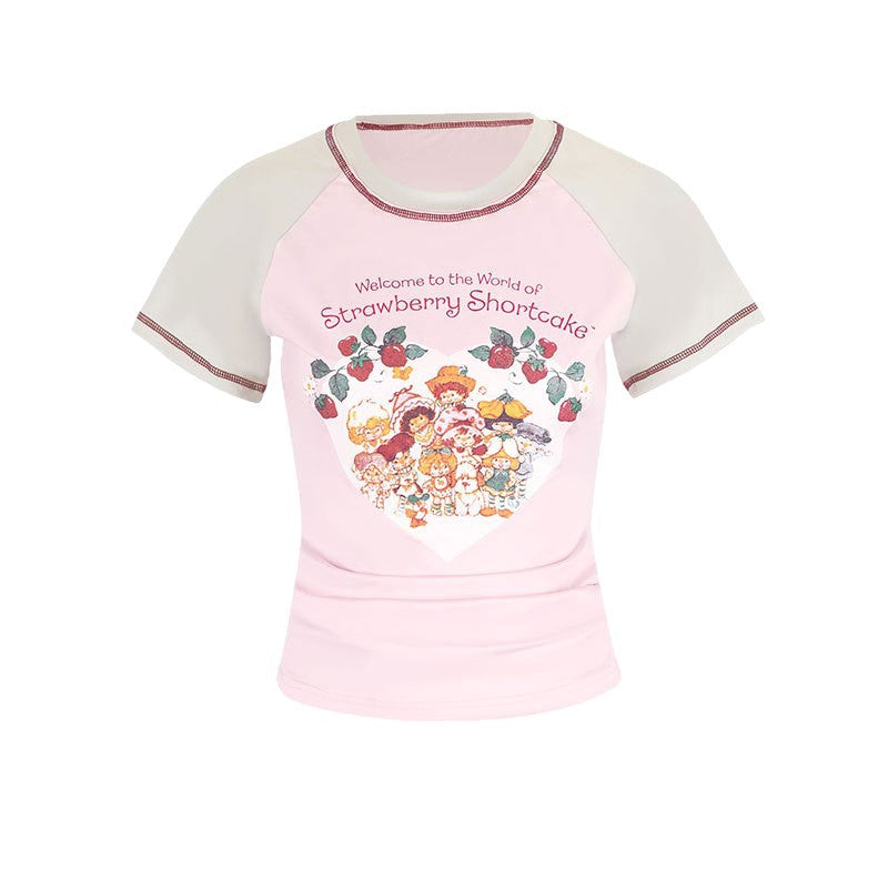 Damen T-Shirt mit niedlichem Grafikdesign und komfortablem Schnitt EB