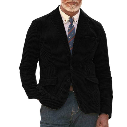 Herren cordjacke mit aufgesetzten Taschen und modernem Schnitt EB