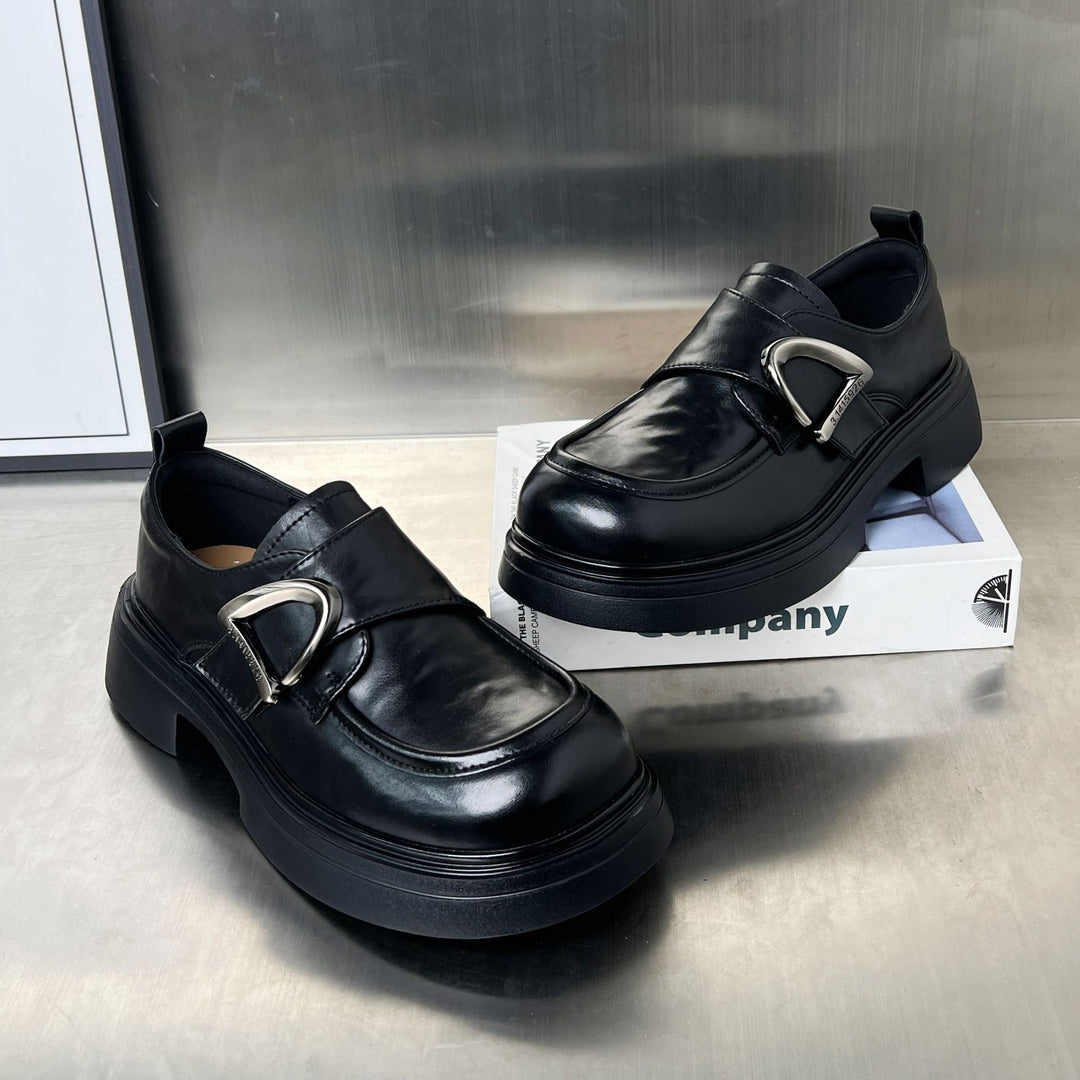 Damen Trendige Loafers mit modischer Schnalle EB