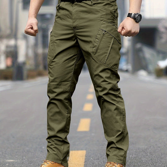 Herren Cargo-Hose mit verstellbarem Bund und tiefen Seitentaschen EB