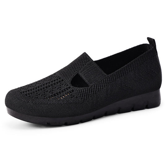 Damen Bequeme Slipper mit elastischem Riemen und atmungsaktivem Obermaterial EB