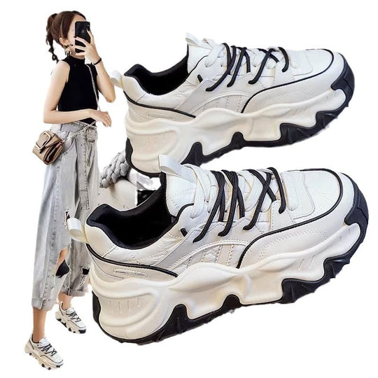 Damen Sportliche Chunky-Sneaker mit dämpfender Sohle und strapazierfähigem Obermaterial EB