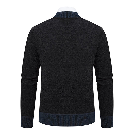 Herren sportive Strickjacke mit Reißverschluss und stilvollem Detail EB