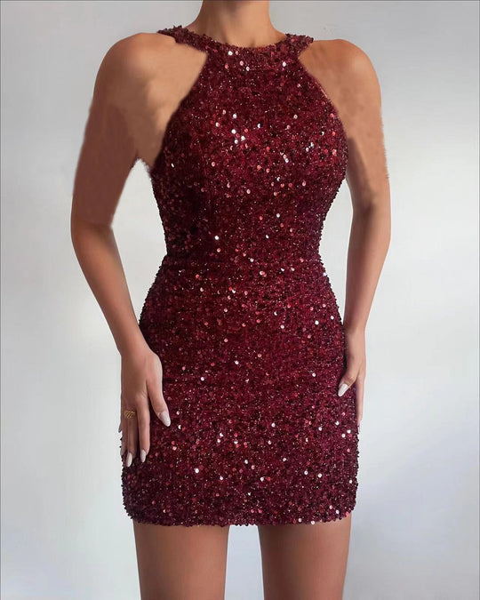 Damen Glitzerndes Partykleid EB