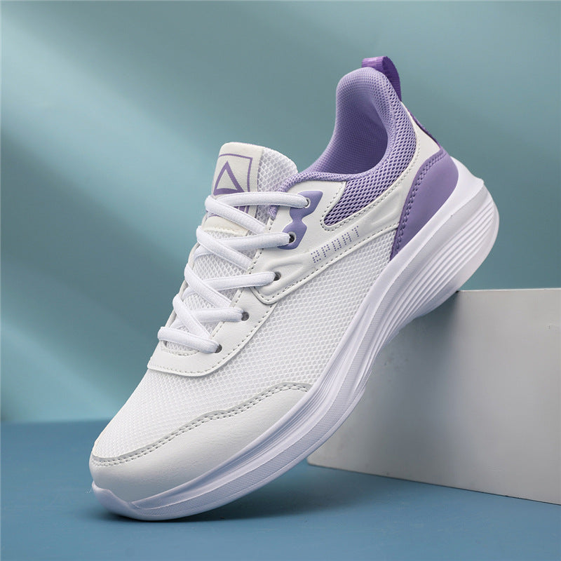Damen Leichte Fitness-Sneaker mit atmungsaktiver Mesh-Oberfläche und bequemer Dämpfung EB