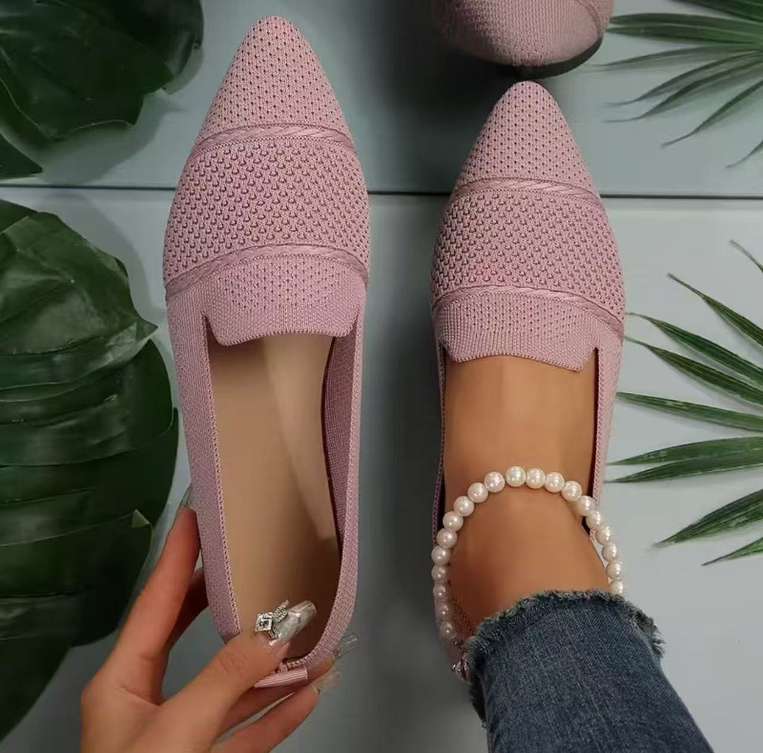 Damen Modische Halbschuhe mit atmungsaktiver Webstruktur und flexiblem Fußbett EB