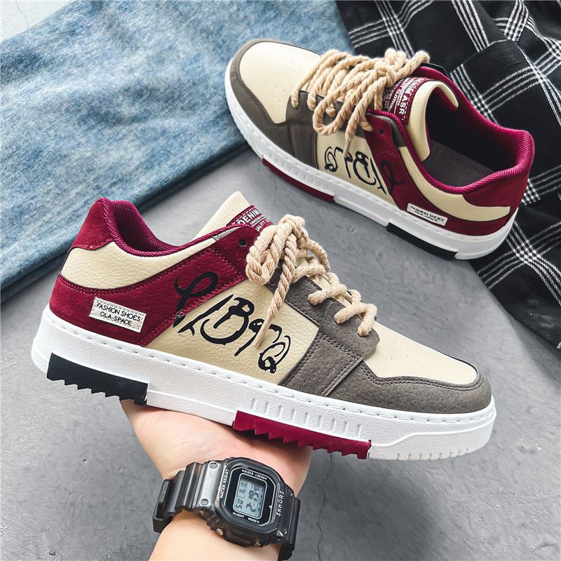 Damen modische Sneakers mit asymmetrischem Design und robustem Obermaterial EB