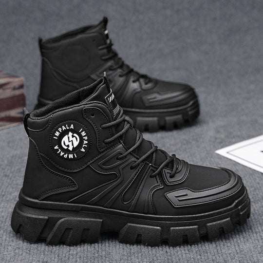 Damen Robust und stilvoller High-Top Stiefel mit rutschfester Sohle und stoßdämpfendem Innenfutter EB