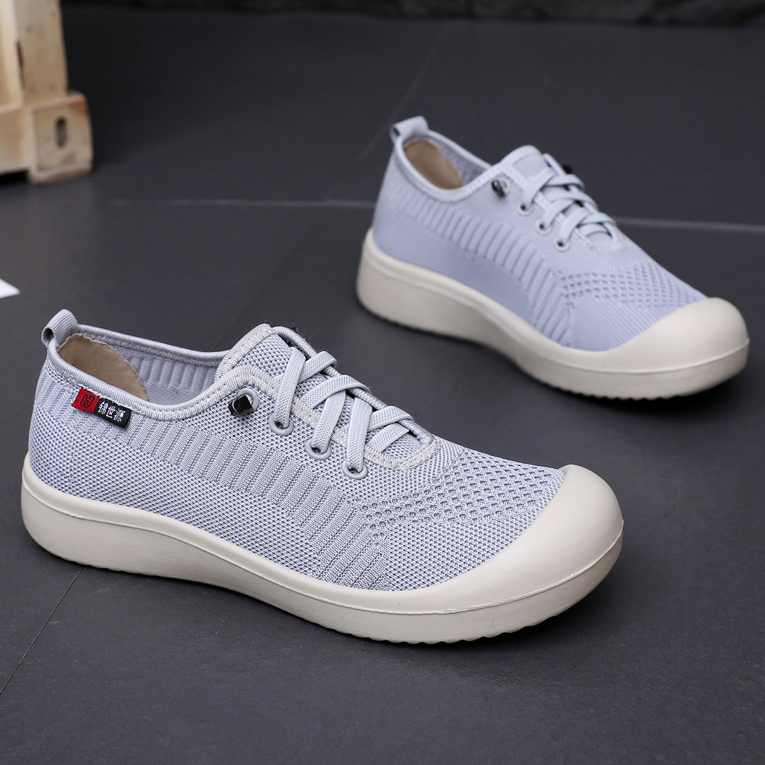 Damen Leichte und atmungsaktive Freizeitschuhe mit elastischem Obermaterial EB