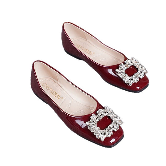 Damen Ballerinas mit extravagantem Schmuckdetail EB