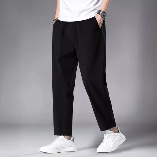 Herren elegante Relaxed-Fit Hose EB