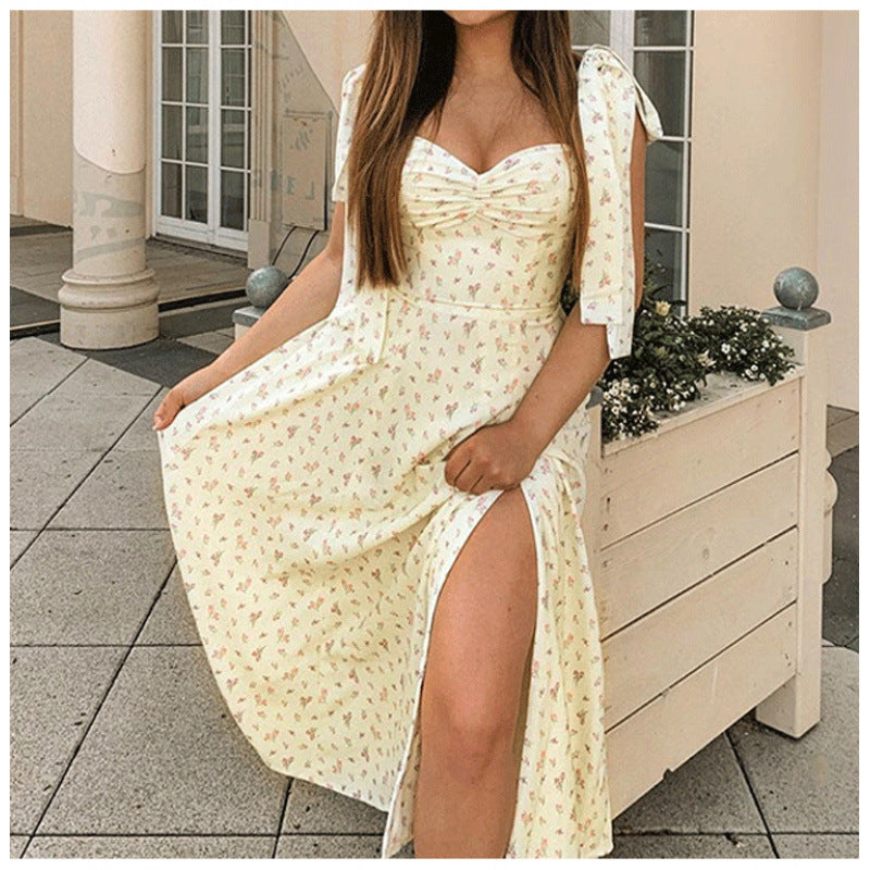 Damen Sommerkleid mit romantischem Blumenmuster EB