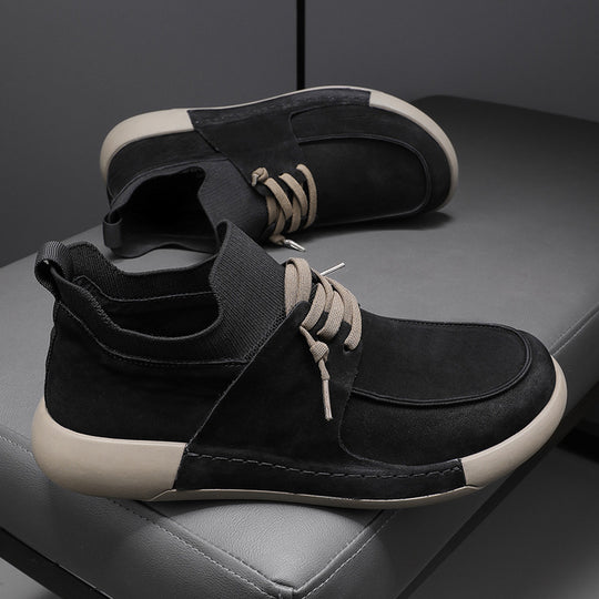 Damen sportive Sneakers mit elastischem Schaft und rutschfester Sohle EB
