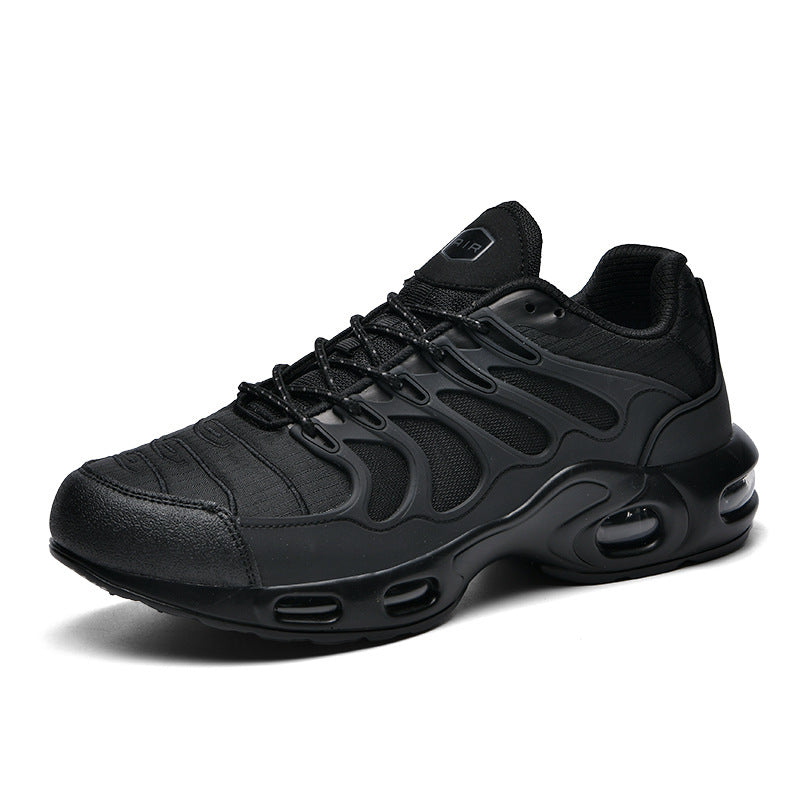 Herren futuristische Dämpfungs-Sneaker mit sichtbarer Luftkammer und strukturiertem Mesh-Overlay EB