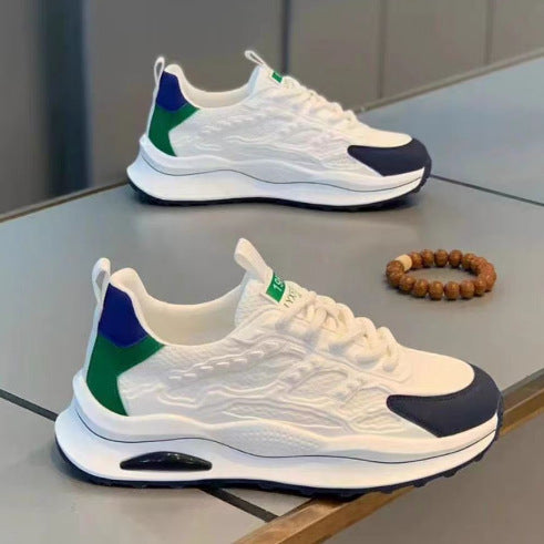 Damen Sportliche Air-Cushion Sneakers mit atmungsaktiver Mesh-Oberfläche EB