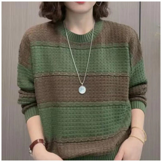 Damen Strickpullover mit strukturiertem Design und lässigem Schnitt EB