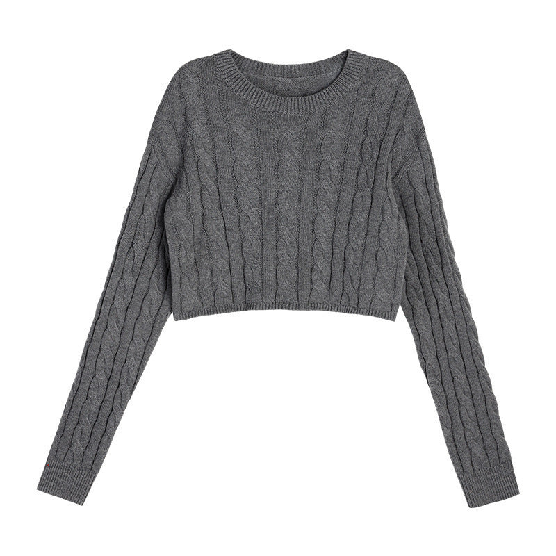 Damen Grobstrickpullover mit strukturiertem Muster und lässigem Schnitt EB