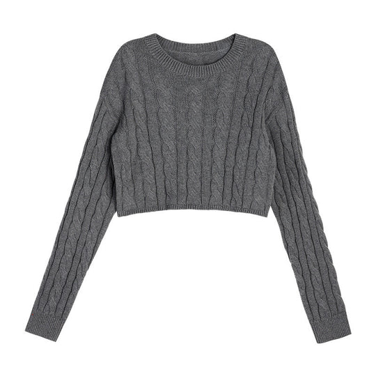 Damen Grobstrickpullover mit strukturiertem Muster und lässigem Schnitt EB