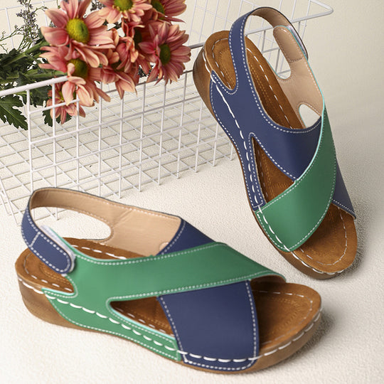 Damen Komfortable und elegante Clogs mit Kreuzriemen EB