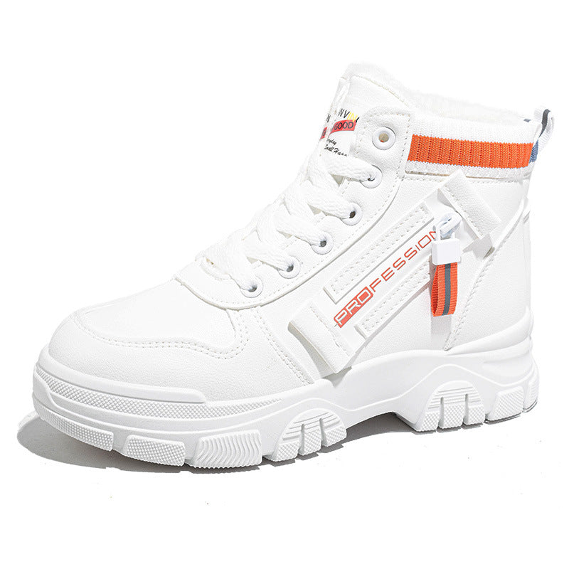 Damen modische Winterstiefel mit kuscheligem Innenfutter und robustem Profil EB
