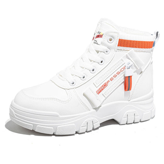 Damen modische Winterstiefel mit kuscheligem Innenfutter und robustem Profil EB