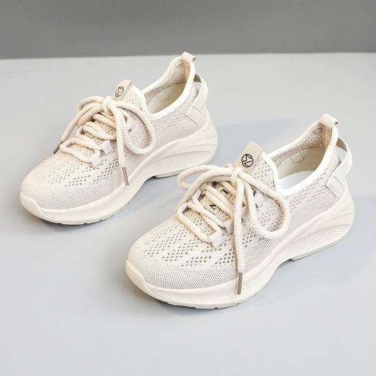 Damen moderne Sneakers mit atmungsaktiver Mesh-Oberfläche und dämpfendem Sohlenprofil EB