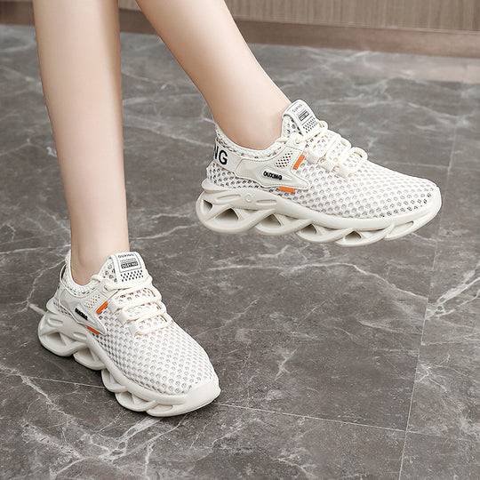 Damen Sportliche Mesh-Sneaker mit dämpfend ergonomischem Sohlenprofil EB