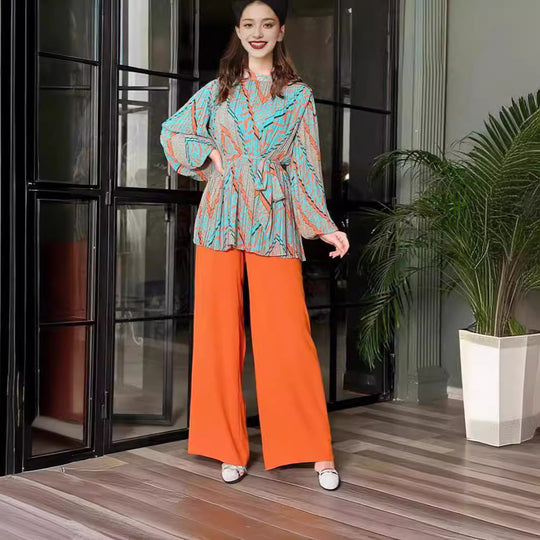Damen Modischer Oversize-Blazer mit Gürtel EB
