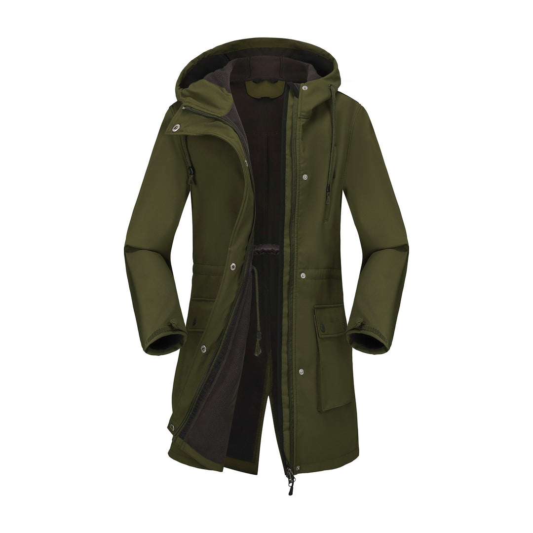Damen funktionale Outdoor-Jacke mit verstellbarem Taillenzug und Innenfutter EB