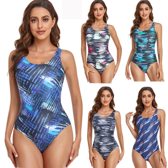 Damen Sportlicher Hochleistungs Badeanzug EB