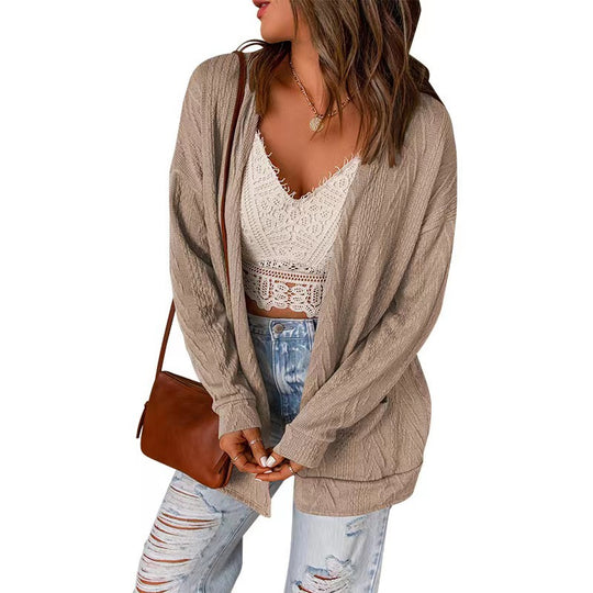 Damen lässige Long Cardigan EB