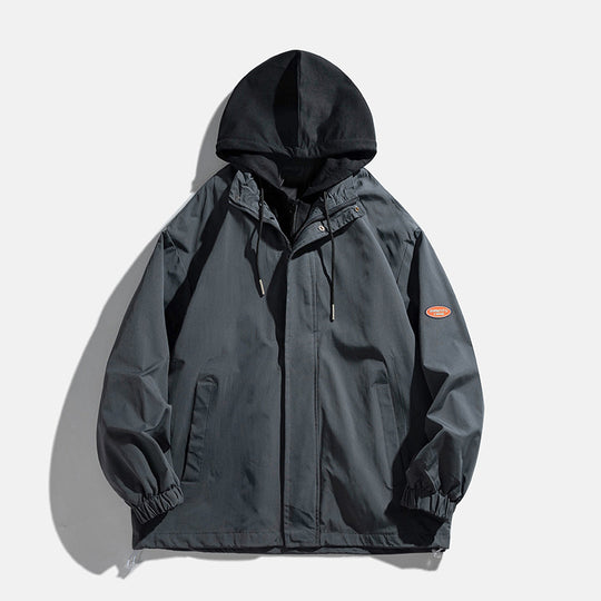 Unisex Übergangsjacke mit Kapuze und atmungsaktivem Innenfutter EB
