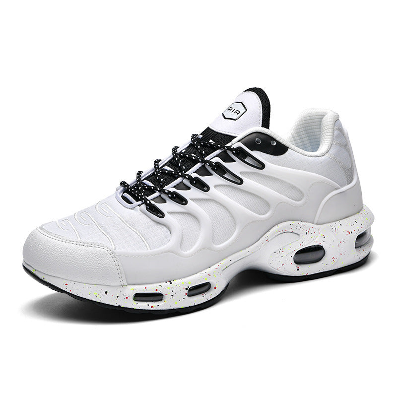 Herren futuristische Dämpfungs-Sneaker mit sichtbarer Luftkammer und strukturiertem Mesh-Overlay EB