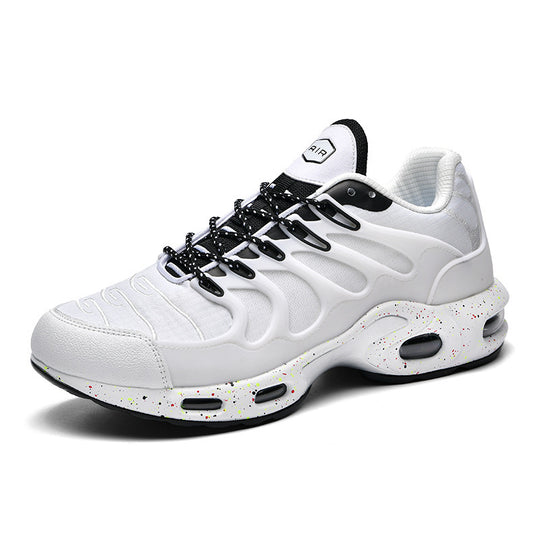 Herren futuristische Dämpfungs-Sneaker mit sichtbarer Luftkammer und strukturiertem Mesh-Overlay EB