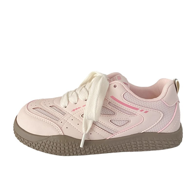 Damen Sportliche Sneaker mit atmungsaktiver Netzstruktur und rutschfester Sohle EB