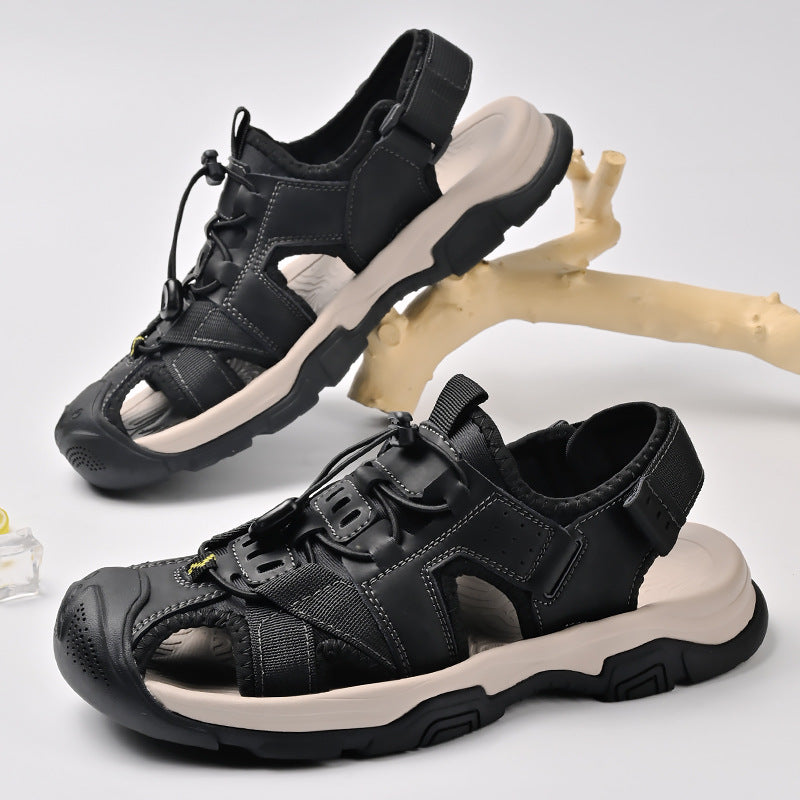 Herren Sportliche Sandalen mit rutschfester Sohle und verstellbarem Riemen EB