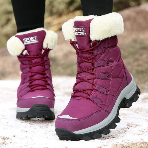 Damen Isolierte Winterstiefel mit rutschfester Sohlenkonstruktion und kuscheligem Innenfutter EB