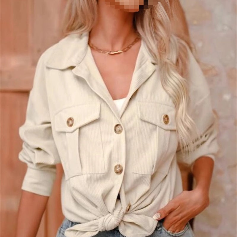 Damen Utility-Jacke mit detailreicher Knopf- und Taschenverarbeitung EB