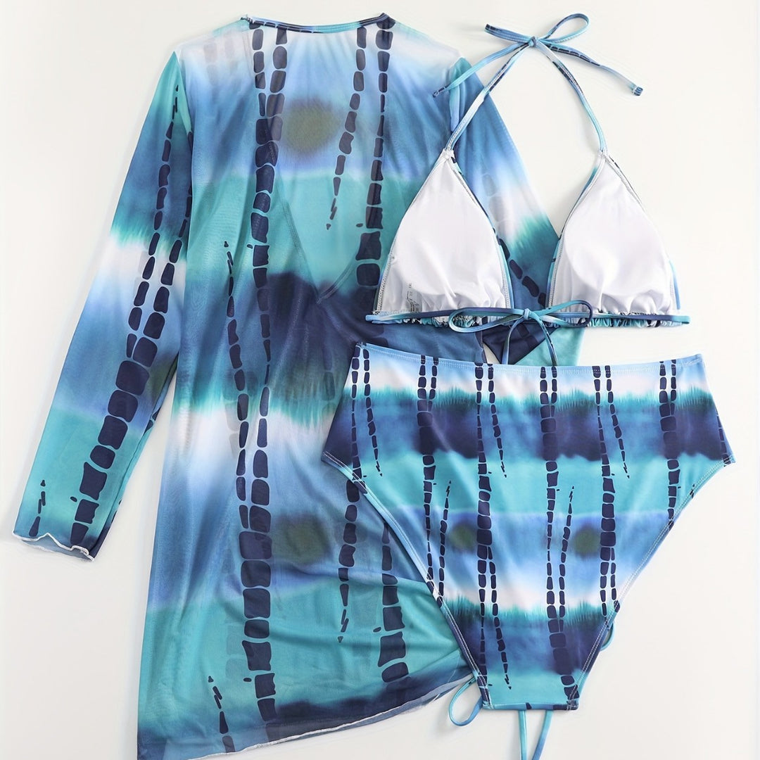 Damen Bikiniset mit elegantem Wickelkleid EB