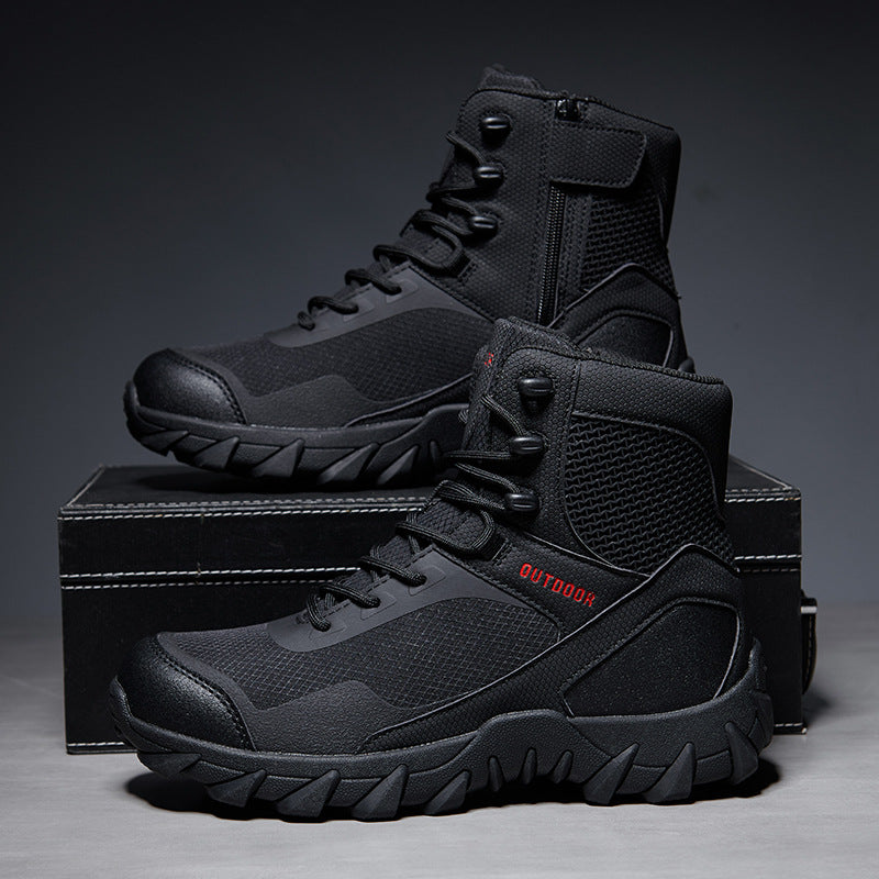 Herren Tactical Stiefel mit strapazierfähigem Obermaterial und rutschfester Sohle EB