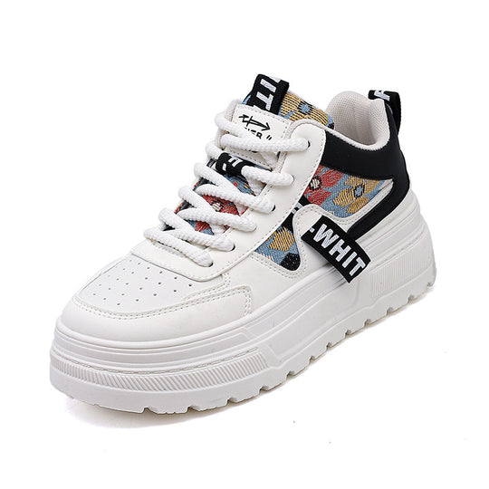 Damen modische Chunky Sneakers mit auffälligem Grafikdesign EB