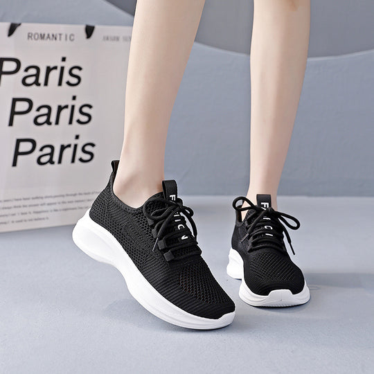 Damen Leichte Atmungsaktive Sneakers mit rutschfester Laufsohle EB