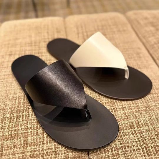 Damen Zehentrenner-Sandalen mit schickem Riemendesign und weichem Fußbett EB