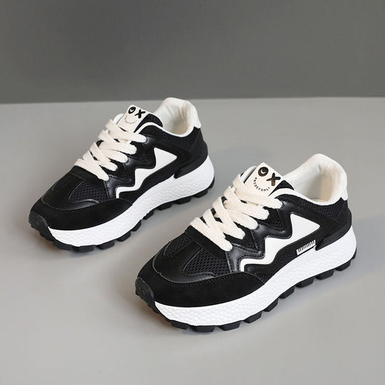 Damen Sportliche Freizeitsneaker mit atmungsaktiver Mesh-Oberfläche und dämpfender Laufsohle EB