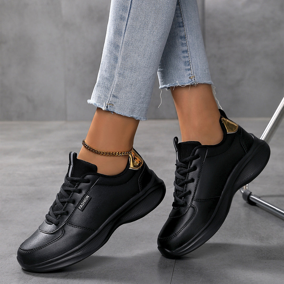 Damen Sportliche Sneakers mit atmungsaktiver Sohle und rutschfester Laufsohle EB