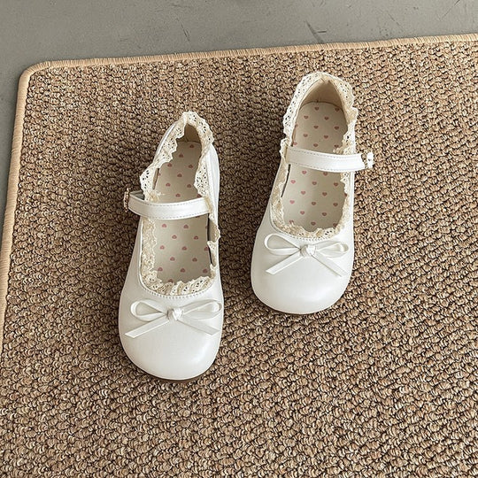 Damen Mary Jane Schuhe mit Rüschendetail und komfortablem Innenfutter EB