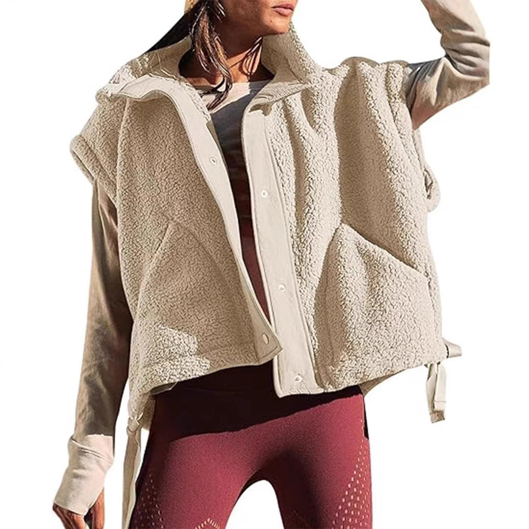 Damen Modische Fleece-Weste EB