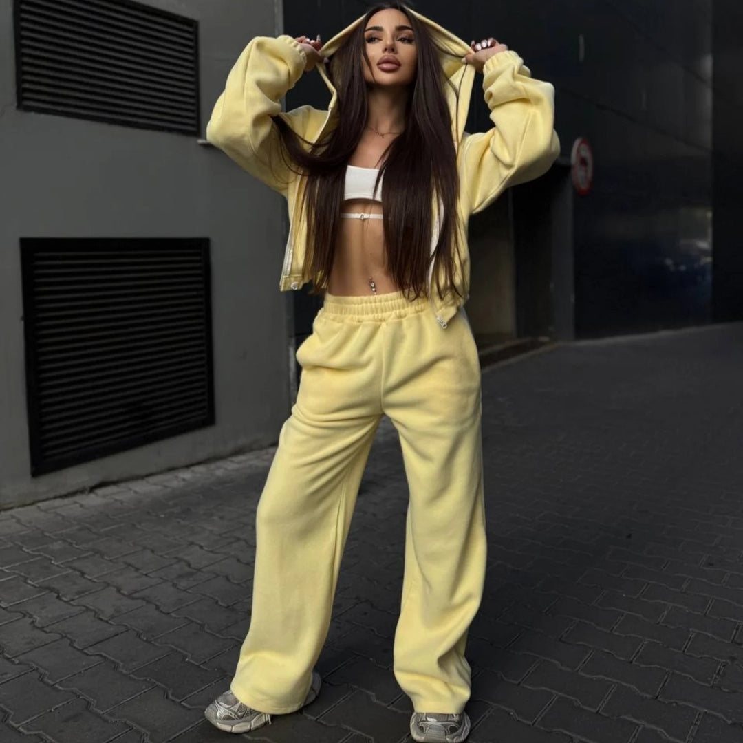 Damen Urbaner Oversized Jumpsuit mit Kapuze EB