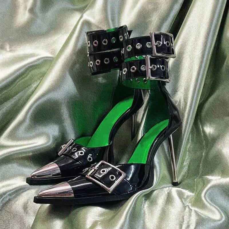 Damen schicke High Heels mit elegantem Riemendesign EB